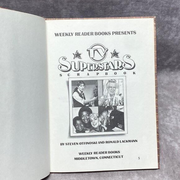 TV Superstars Scrapbook Hardcover 1984 Weekly Reader Books - Picture 3 of 10